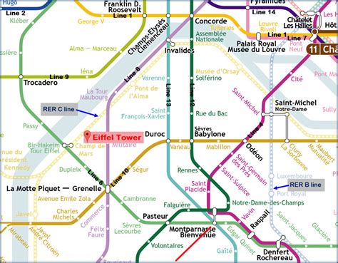 eiffel tower nearest train station|eiffel tower access map.